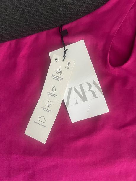 Zara cyklamenove body asymetricke, zara,s
