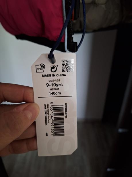 Prechodná obojstranná bunda, superdry,140