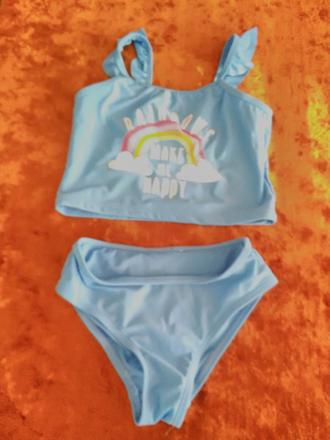 Dvojdielne plavky modré, 128