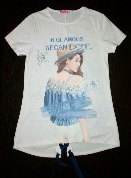 Trendy predĺžené tričko - veľ. 146/152, 146