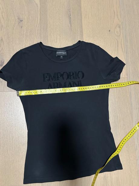 Emporio armani tričko it38 / 34 čierne, armani,34