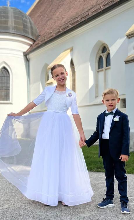 Dievčenské šaty biele na svadbu, alebo na 1. sv. p, 134