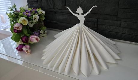 Držiak servitok baletka/ svadba/ anjel, 