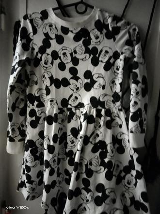 Mickey mouse dievčenské šaty, 140