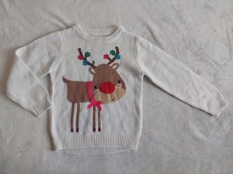 Vianočný svetrík zn.mothercare veľ.116, 116