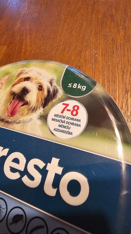 Foresto obojok proti kliestom a blcham do 8kg,