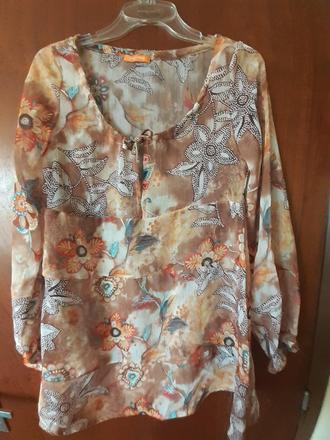 Mušelínová blúzka vyrobená v grécku, l