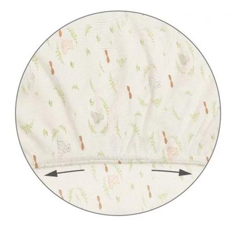 Babyono bambusová plachta na matrac do kočíka les,