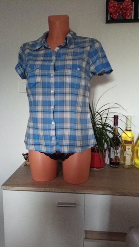 Karovaná košeľa v.40-m/l, h&m,40