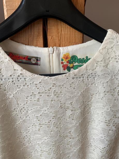Desigual šaty krémové, desigual,m