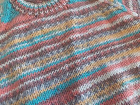 Unisex handmade štrikovaný svetrík veľ.92, 92