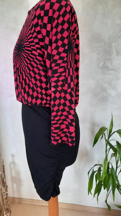 10.ružovo-čierne šaty 36/38, bonprix,38