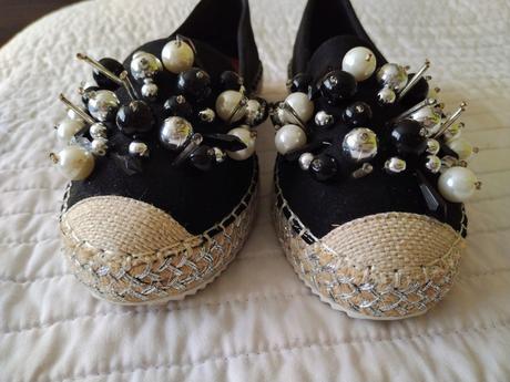 Čierne espadrilky, 40