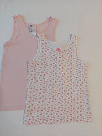 Dievčenské tielka 122/128, h&m,122