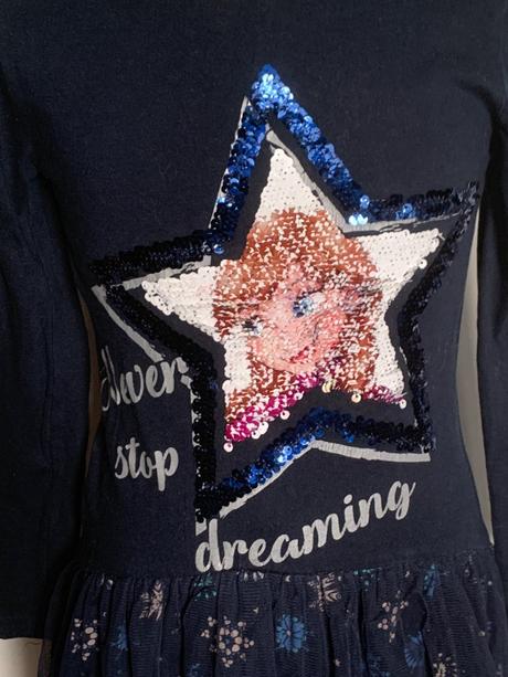 Desigual tmavomodré šaty anna a elsa, desigual,122