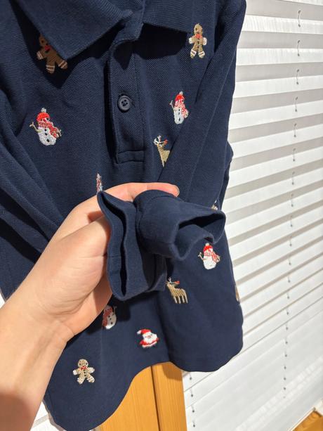 Vianočné tričko,polokošeľa 92-98, f&f,98