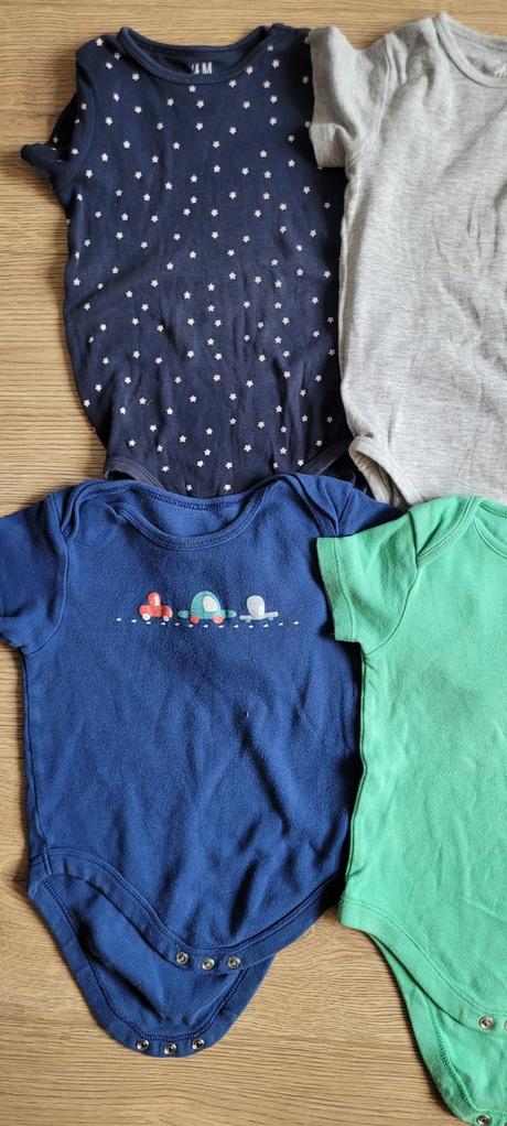 Body s krátkym rukávom 6ks, h&m,86