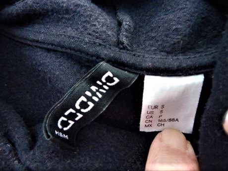 Krátka crop mikina over size s/m, h&m,m