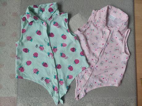 Blúzka 2x na zaviazanie veľ 104/110, f&f,104