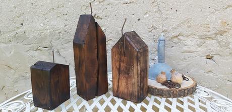 Drevené dekoráčné domčeky,