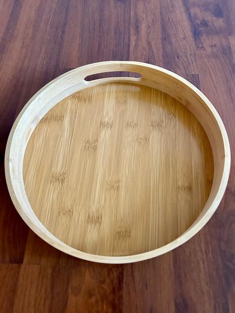 Okrúhly bambusový podnos priemer 29 cm, 