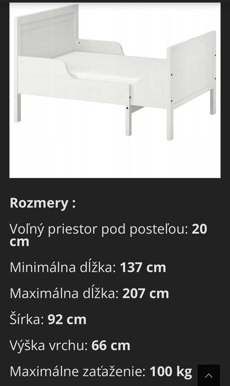 Posteľ rastuca ikes, 