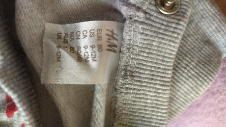 Mikinka zvieratkova hm, h&m,80
