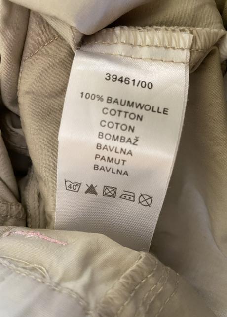 Bavlnené nohavice s výšivkami a vreckami v. 50/56, 50