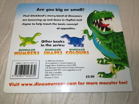 Paul stickland dinosaur opposites nwi18,