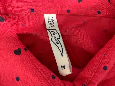 Červená košela/srdiečkovaná, m