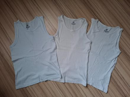 3 biele tielka, h&m,134