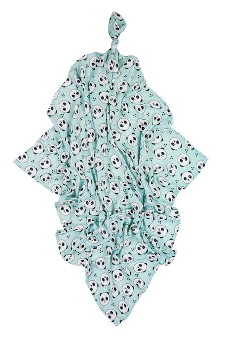 Bocioland  bambusová plienka 75x75cm panda mätová, 