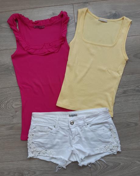 Ruzovy top s volanikom, terranova,s