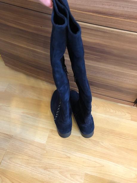 Vysoke modre prechodne cizmy, graceland,36