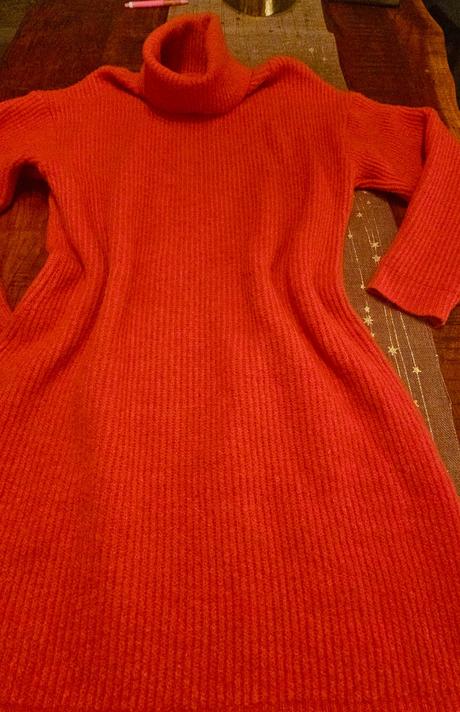 Dlhý sveter, svetrové šaty, s