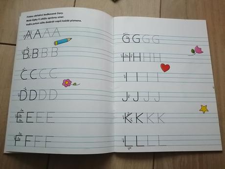 Moja zábavná cvičebnica prvé písmená, čísla, kresl,