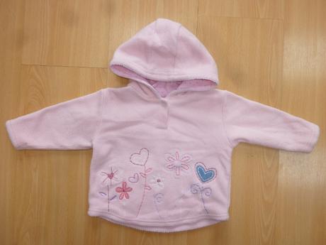 Tepla, flisova mikina s kvietkami, next,74