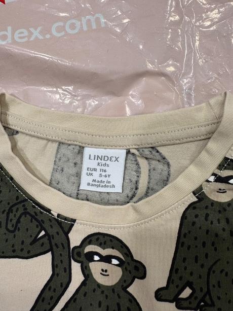 Lindex tričko s opičkami č.116, lindex,116