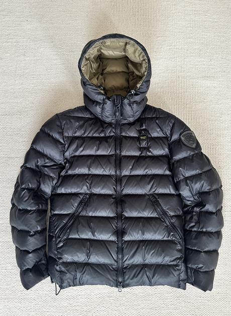 Blauer pánska zimná bunda, s