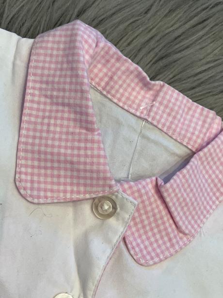 Dievčenská košeľa bielo ružová st.bernard (74), 74