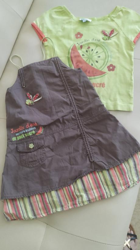 Šaty s tričkom komplet, 110
