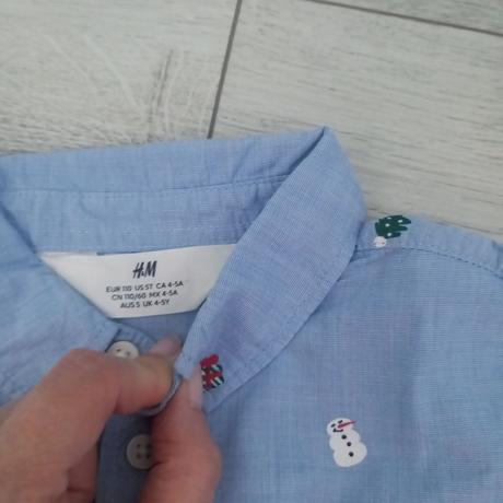 Košeľa s vianočným motívom, h&m,110