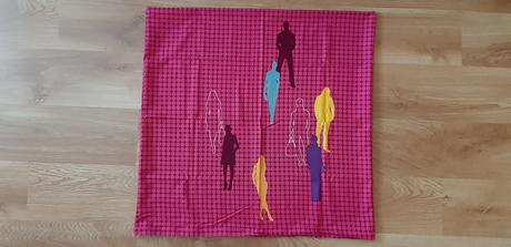 Ružová obliečka na vankúš, 