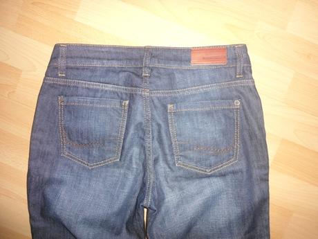 Tmavomodre slim-fit rifle, s