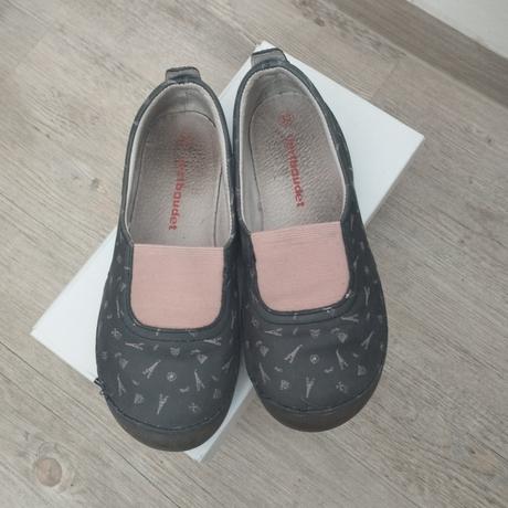 Kožené balerínky vertbaudet s eiffelovkou, vertbaudet,32