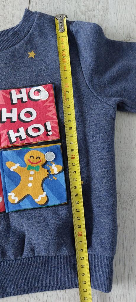 Vianočná mikinka s okienkami, f&f,92