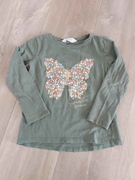 Tričko s motýľom, h&m,104
