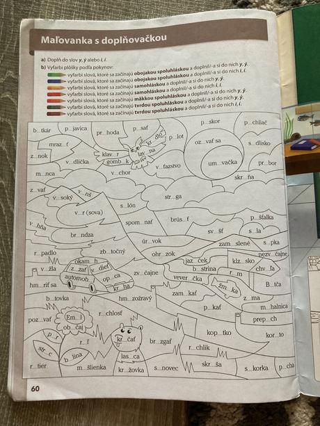 Vybrané slová v obrázkových príbehoch, 