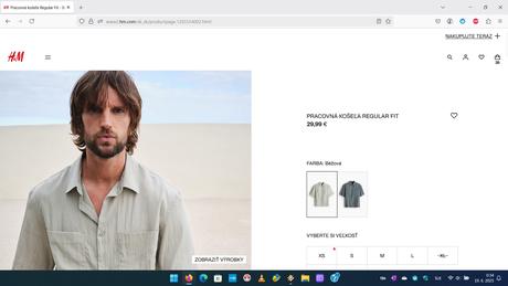 Košeľa hm béžová, h&m,l