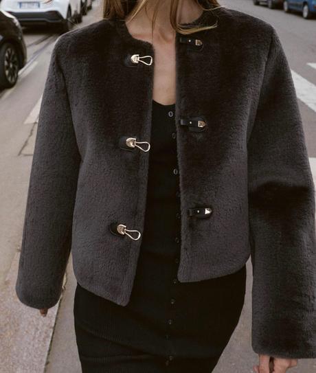 Kožušinová bunda zara, zara,34 / 36 / s / xs